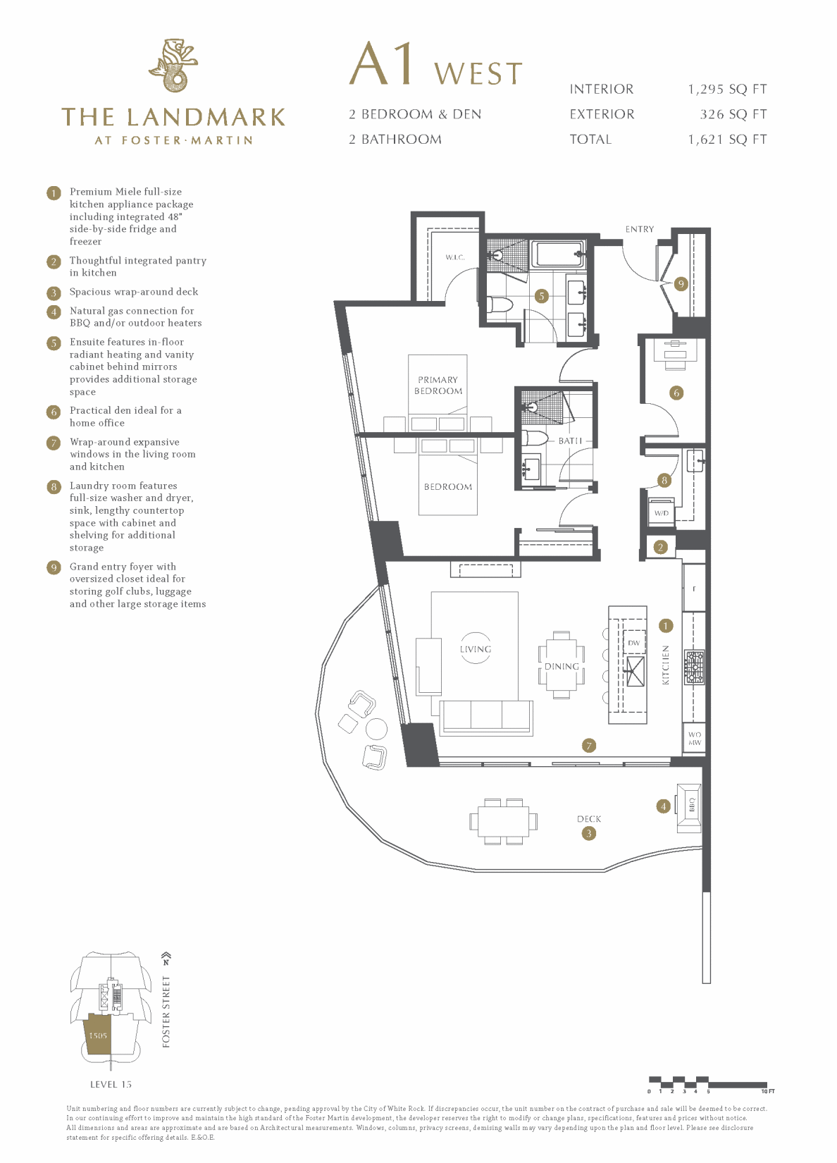 The Landmark Floor Plan A1-W