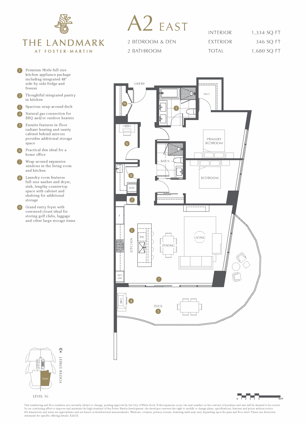 The Landmark Floor Plan A2-E