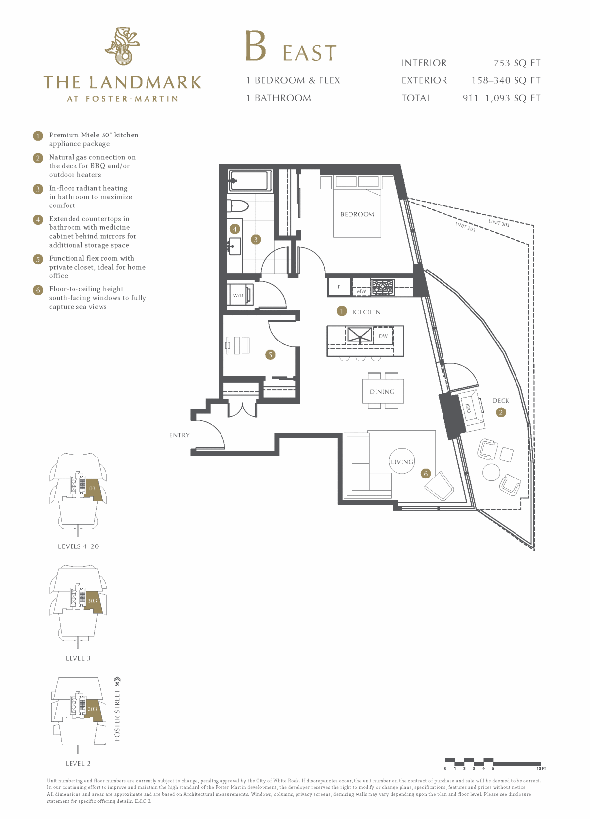 The Landmark Floor Plan B-E