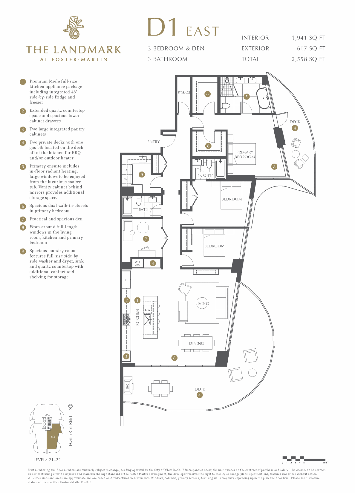 The Landmark Floor Plan D1-E