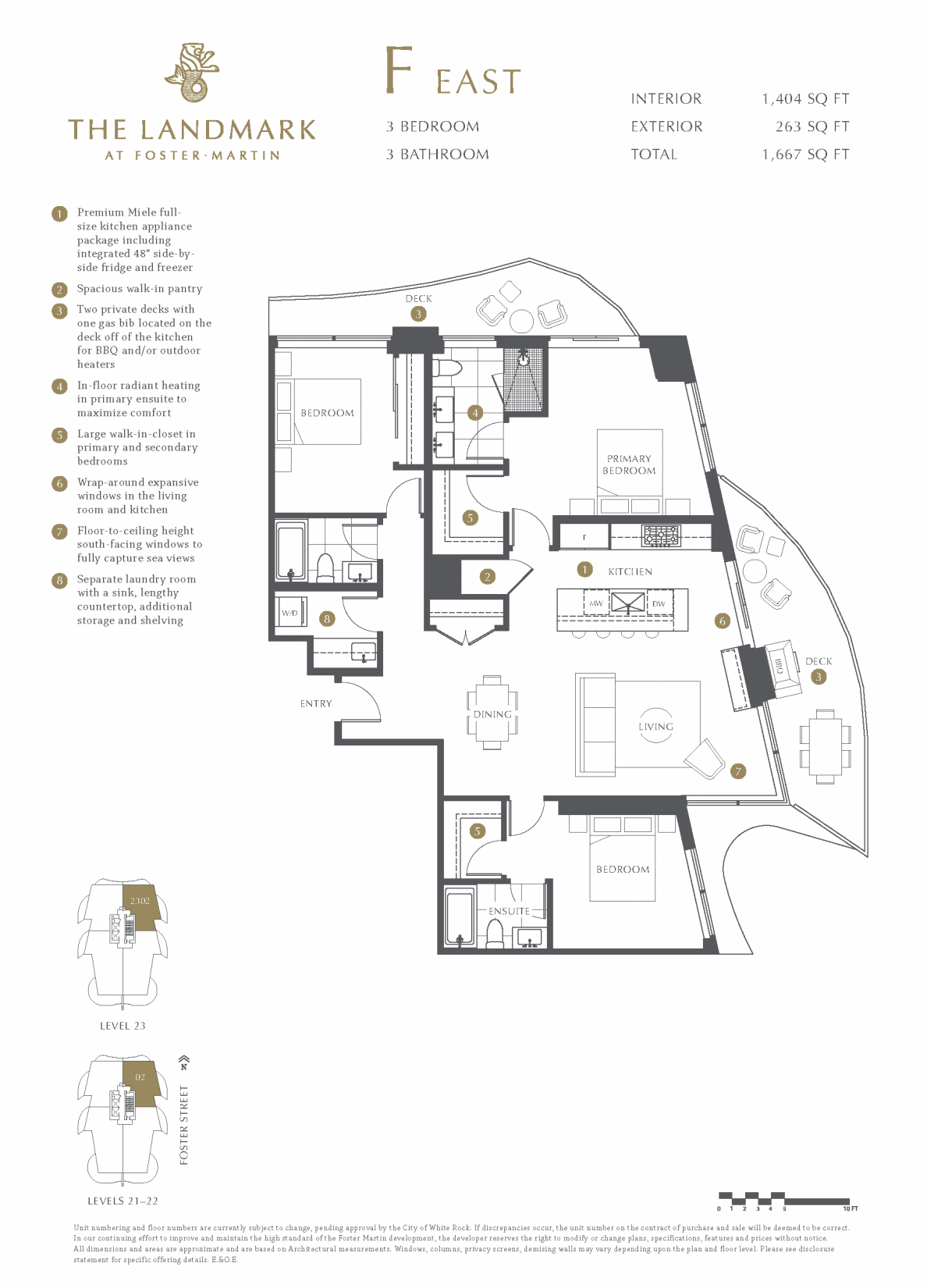 The Landmark Floor Plan F-E