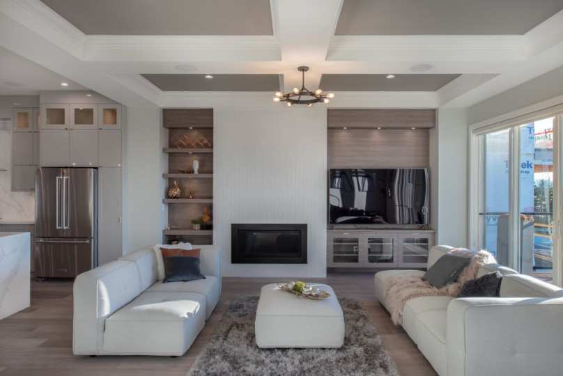 Aura 2 Burke Mountain New Development rendering living room