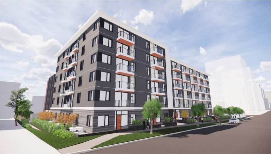 Rendering of Haven - a 6 storey new condo development in Victoria BC