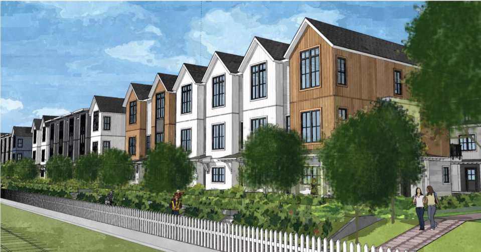 Rendering of Portside new development in downtown New Westminster