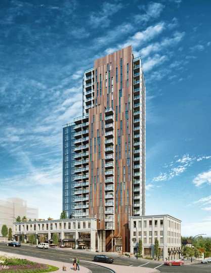 Rendering of Loma high-rise in Coquitlam