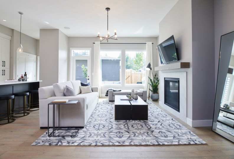 Rendering of Argyle Living Room on Burke Mountain