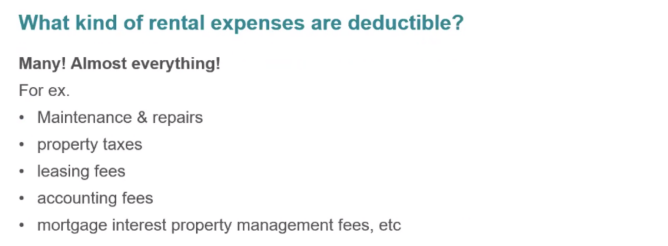 deductible rental expenses