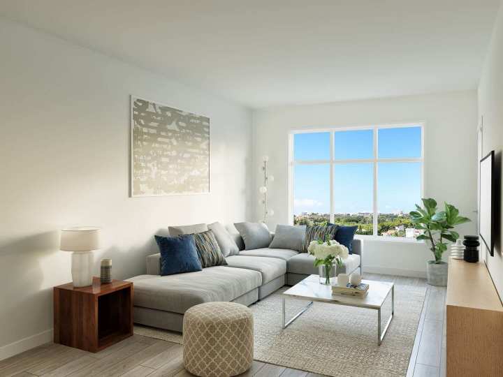 Rendering of Otto living area in Coquitlam