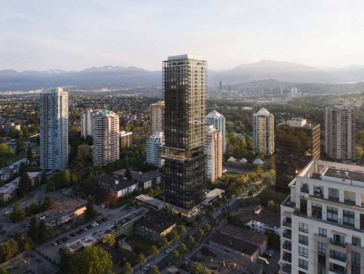 Rendering of Central Park House development - aerial view
