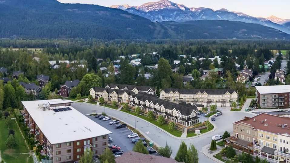 Rendering of Mountain Side townhomes aerial view