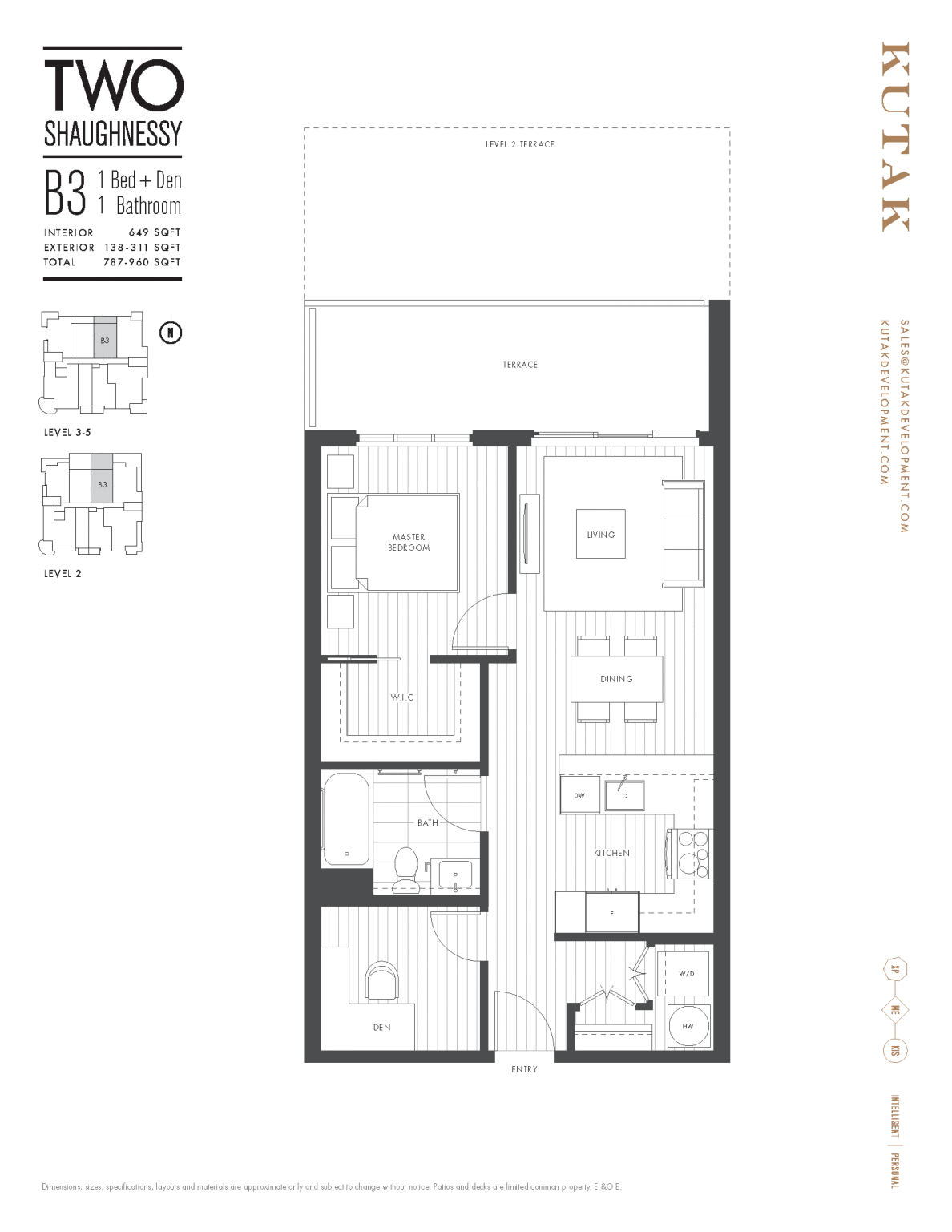 Two Shaughnessy Floor Plan B3