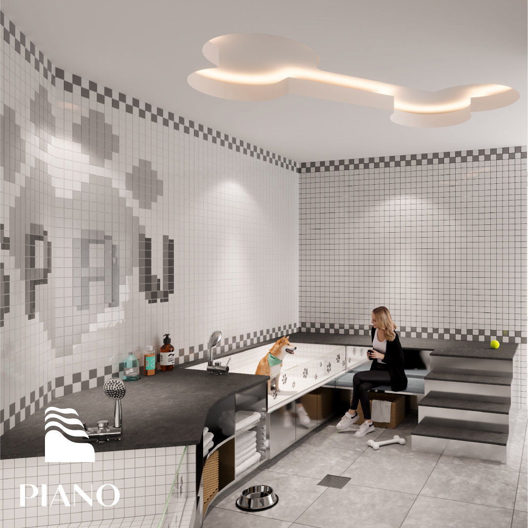Rendering of The Piano dog wash