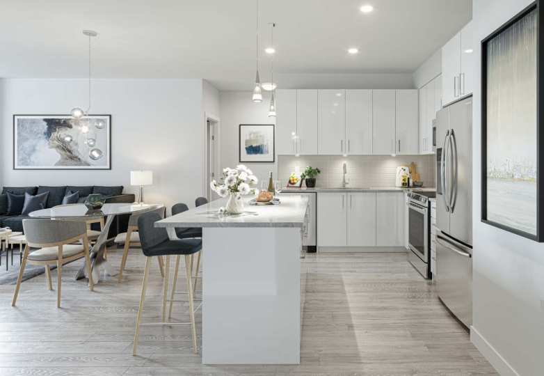 Rendering of The Jericho Living Area in Langley