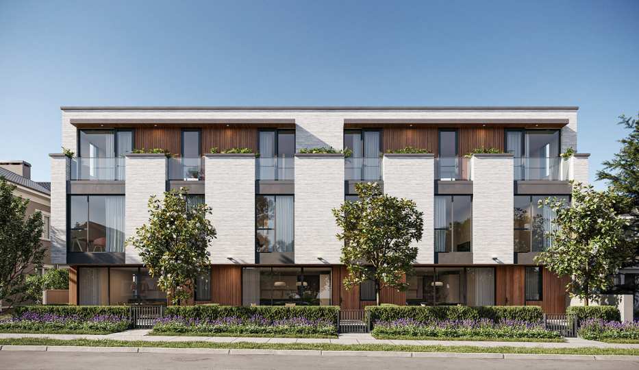 Rendering of the Willow townhomes