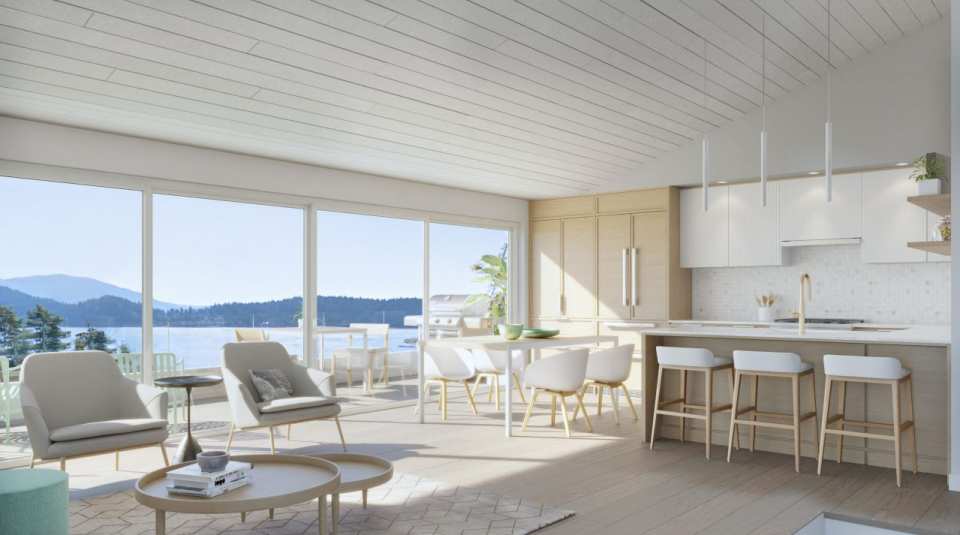 Rendering of Persephone Point Living Area