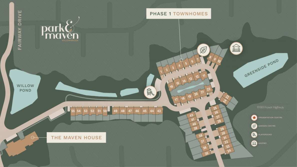 Park And Maven Surrey Townhome Site Plan