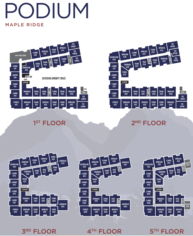 Podium Maple Ridge Floor Plans Lower Levels