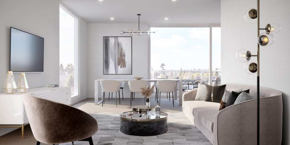 Rendering of The Proxima Victoria Living Room