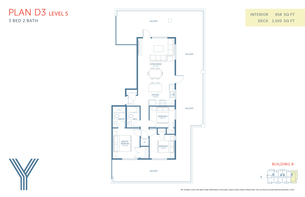 York Floor Plan D3 Level 5