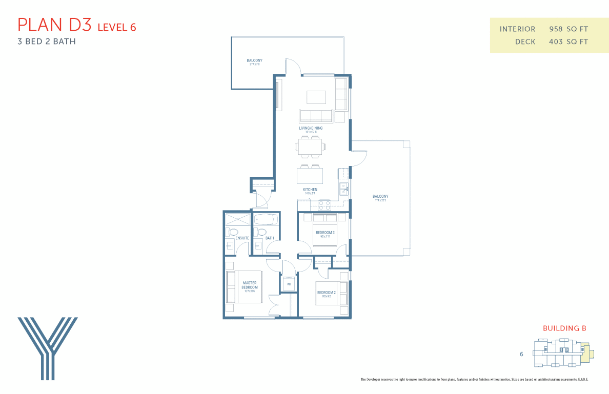 York Floor Plan D3 Level 6