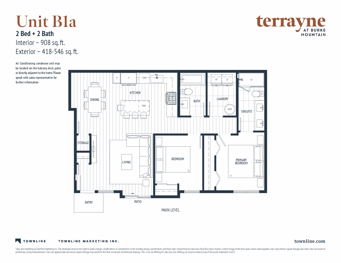 Terrayne Floor Plan Unit B1a