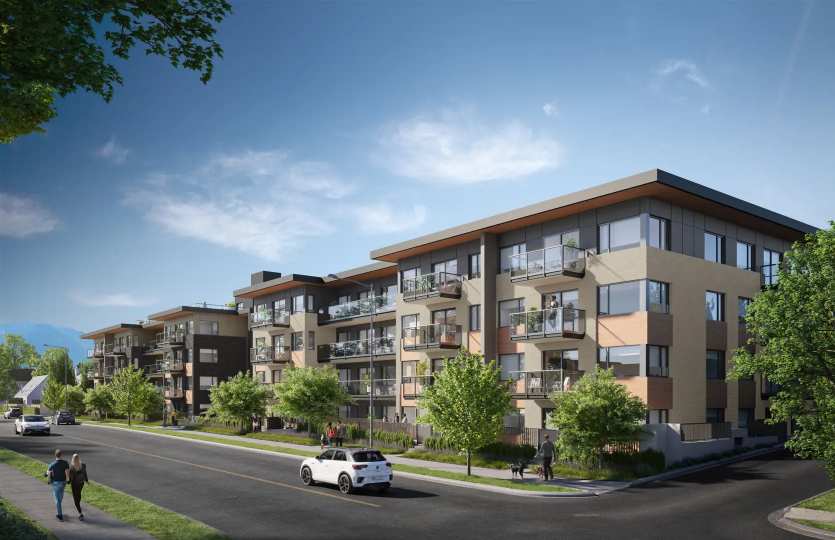 Rendering of Earl condos & townhomes project