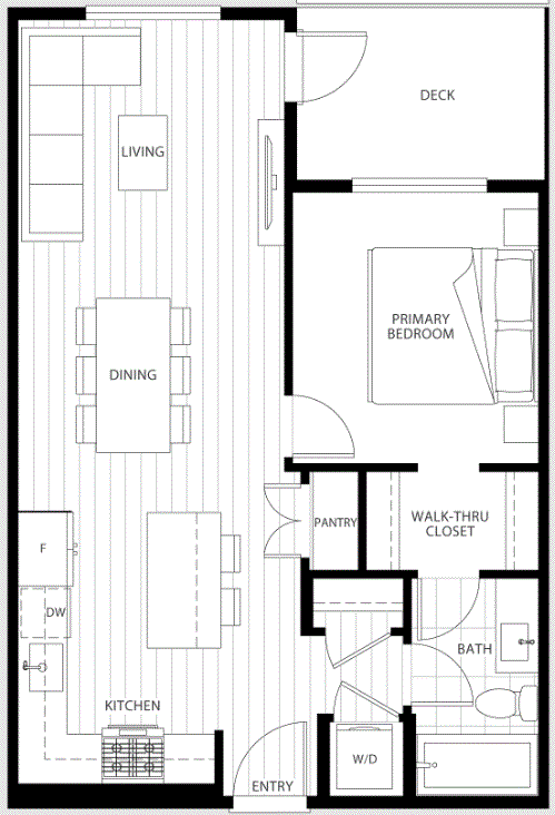 The Flats at The Rail District Plan A Floor Plan