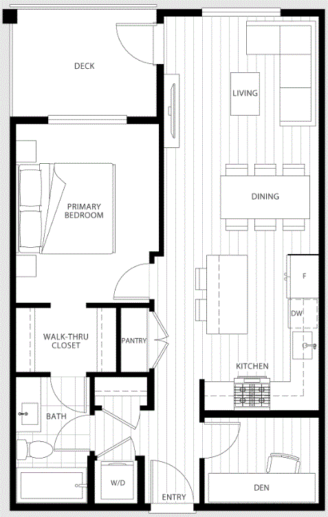 The Flats at The Rail District Plan B Floor Plan