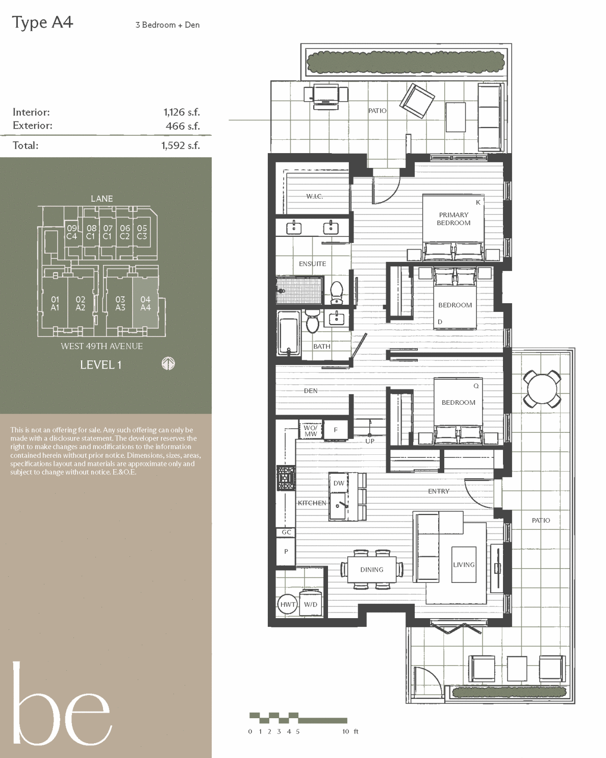Be W49 Floor Plan Type A4