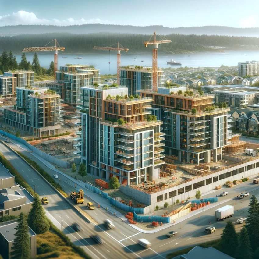 New developments Nanaimo under construction