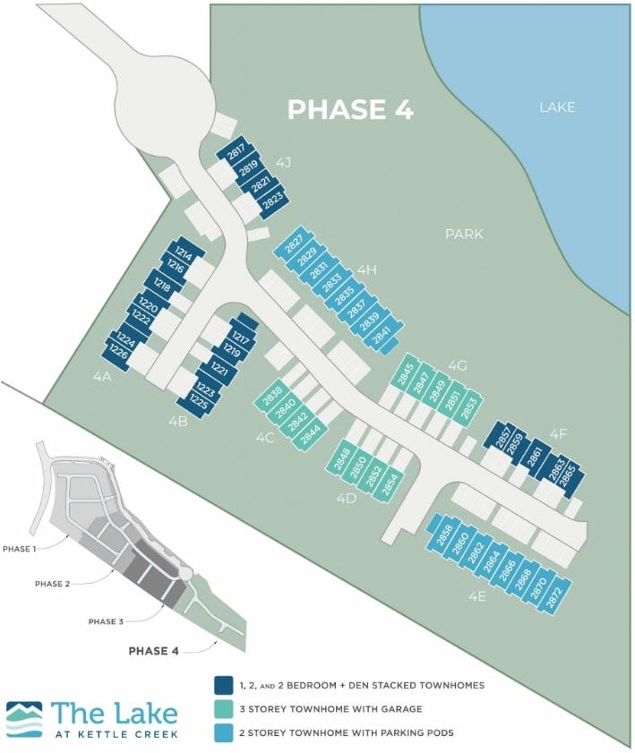 The Lake At Kettle Creek Phase 4 Site Map