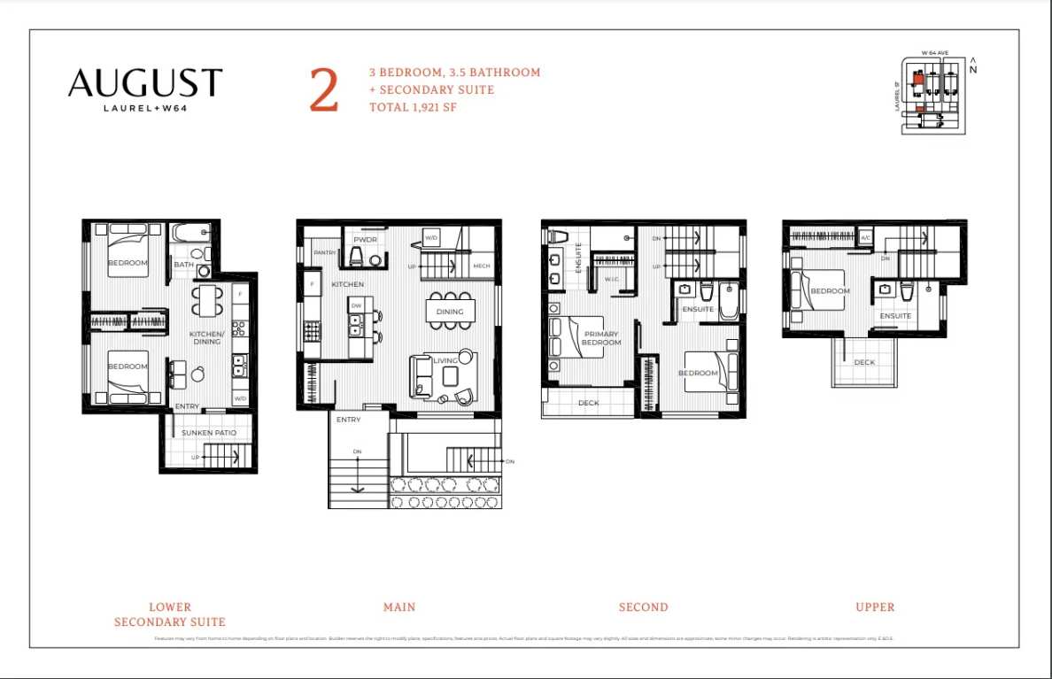 August Duplexes By Citrine Homes Floorplan Unit 2