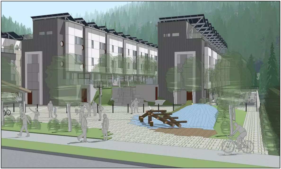 Squamish Ecoville Presale Townhomes Street View