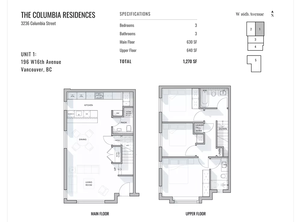 The Columbia Residences By Mizan Floorplan Unit 1