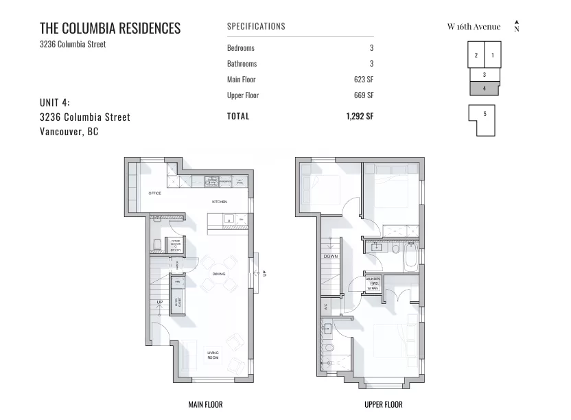 The Columbia Residences By Mizan Floorplan Unit 4